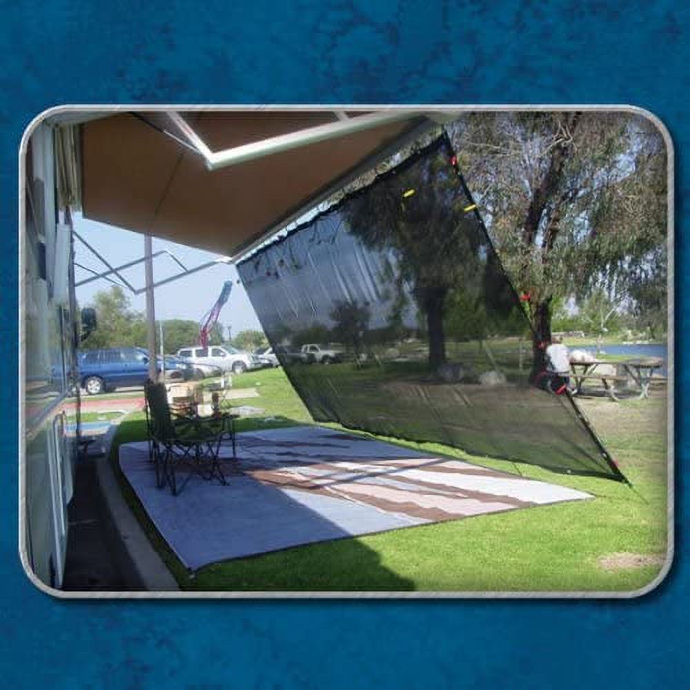 RV Awning Shade RV Shade Complete Kit 8x17 (Black)