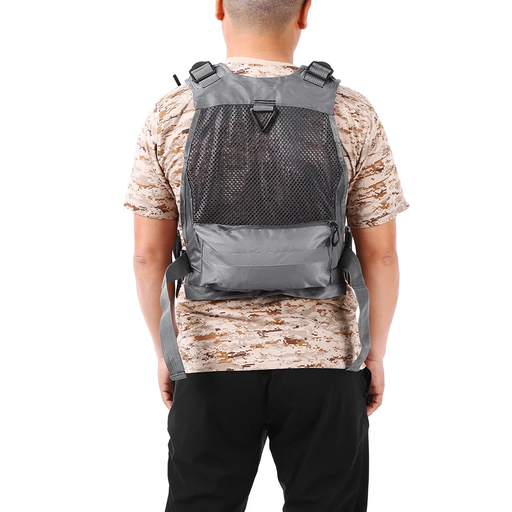 Lixada Outdoor Breathable Padded Fishing Superior 209lb Bearing Life Safety Jacket Swimming Sailing Waistcoat Utility Vest Floatation Device