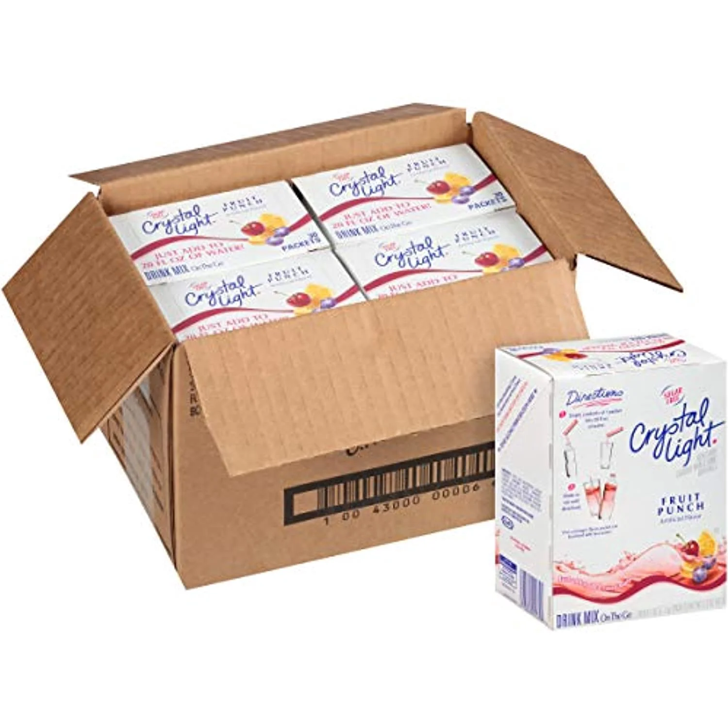 Crystal Light Sugar-Free Fruit Punch On-The-Go Powdered Drink Mix 120 Count