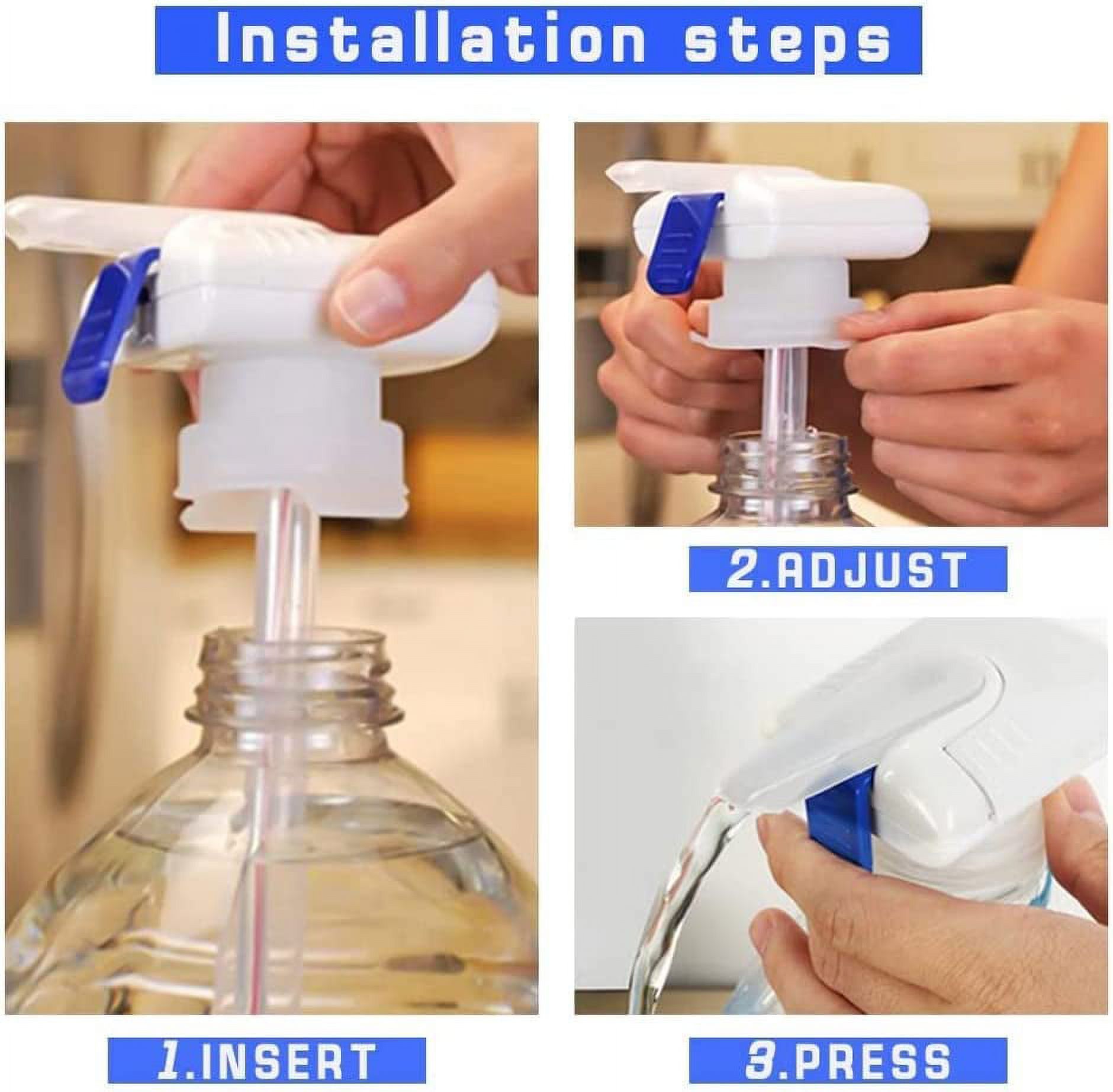 Drink Dispenser for Fridge Gallon - 2 Pcs Automatic Milk Dispenser and Beverage Dispenser, Easy to Use Kids Tap Drink Dispenser, for Drinks, Juice, and Beverages - Prevent Overflowinge