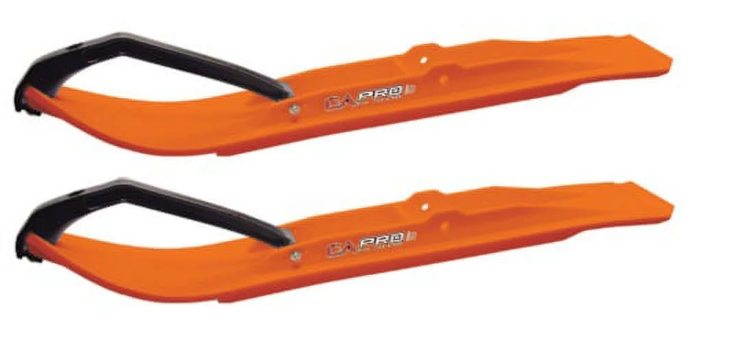 C&A Pro Orange XT Snowmobile Skis w/ 10