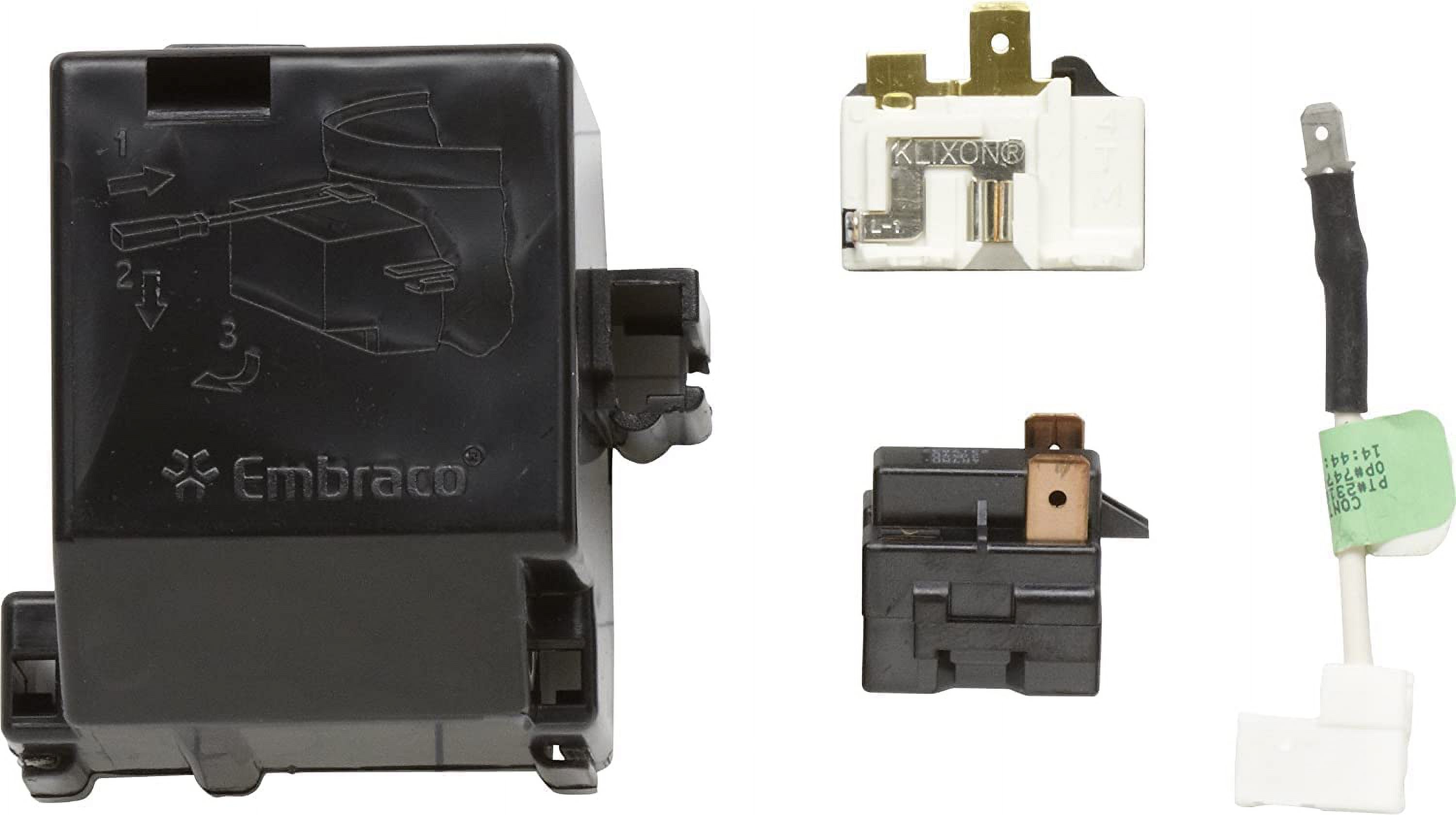 GLOB PRO SOLUTIONS 4387938 CKD2197 Refrigerator Start Relay & Overload Kit Replacement for and compatible with Whirlpool Estate KitchenAid Kenmore Heavy DUTY