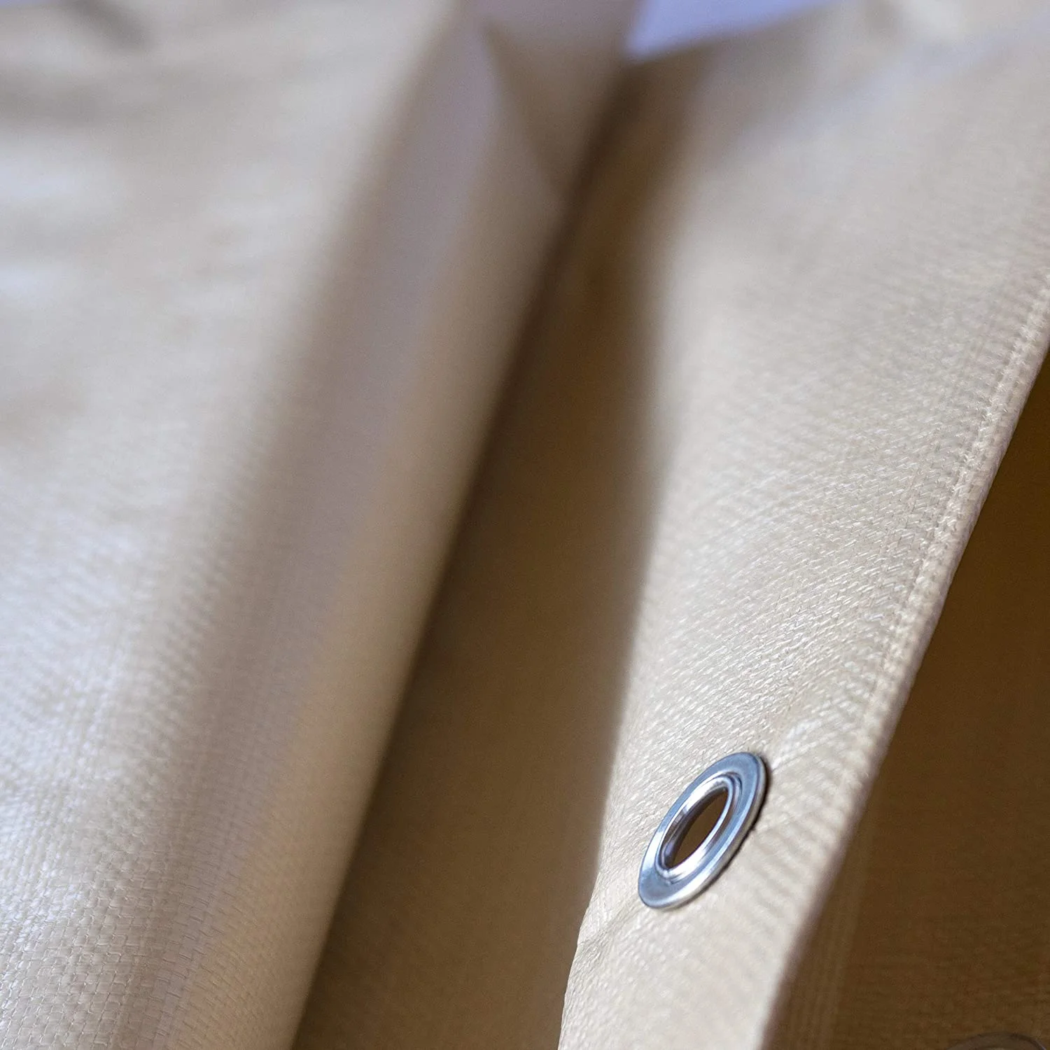 Protectera Heavy Duty Waterproof Tarp - 12 mil Thick - 12 feet by 16 feet - Neutral Tan Color