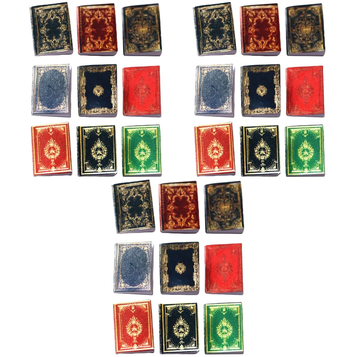 Homemaxs 27 pcs  Dollhouse Miniature Books Miniature Doll House Bible Book Toys Kids Dollhouse Ornaments