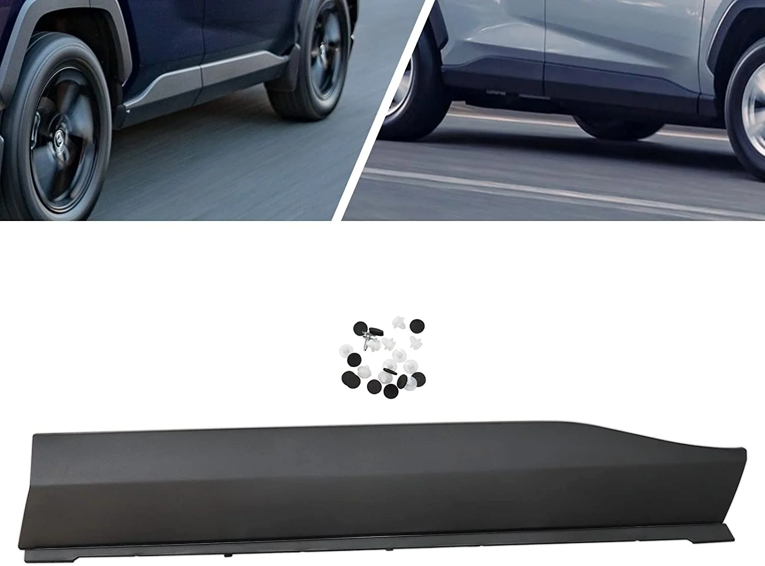 SHZICMY Front Door Lower Molding Trim for 2019 2020 2021 2022Toyota Rav4, Left Door Lower Molding Trim Cover