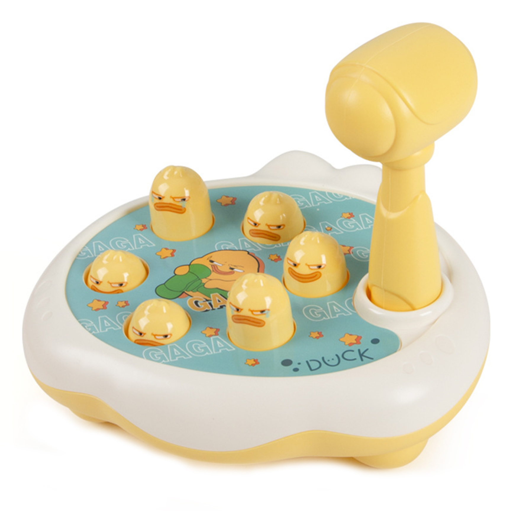 Ringshlar Interactive Whack A Frog/Duck/Pig Game Desktop Game Toy with Hammer Early Developmental Toy Birthday Gift for Kids