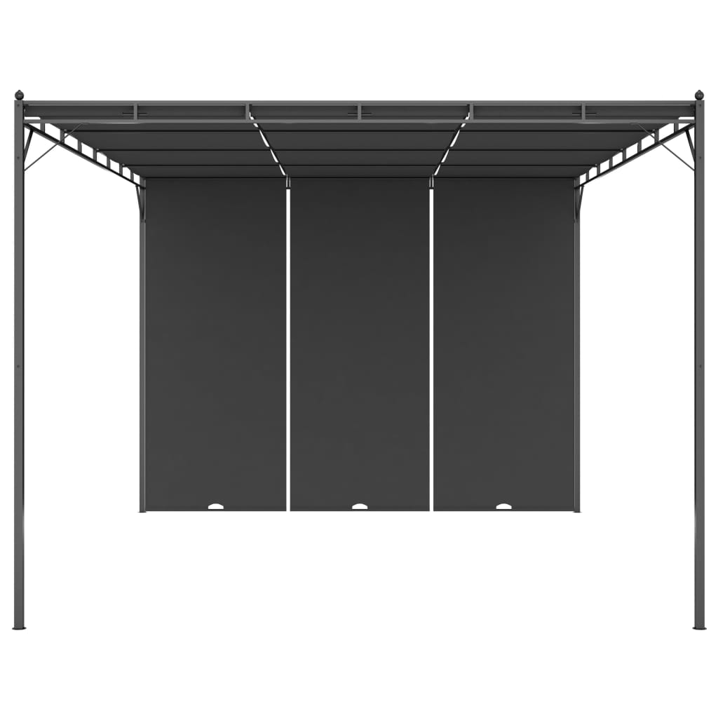 Buyweek Garden Gazebo with Side Curtain 157.5