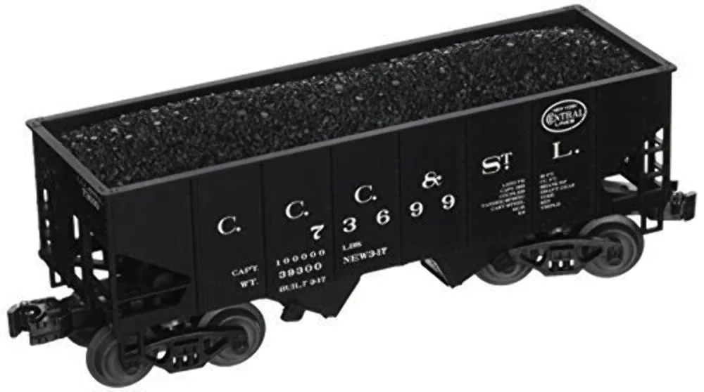 Bachmann Williams O Scale 3-Rail 55-Ton 2-Bay Hopper/Load NYC/Big Four #73699