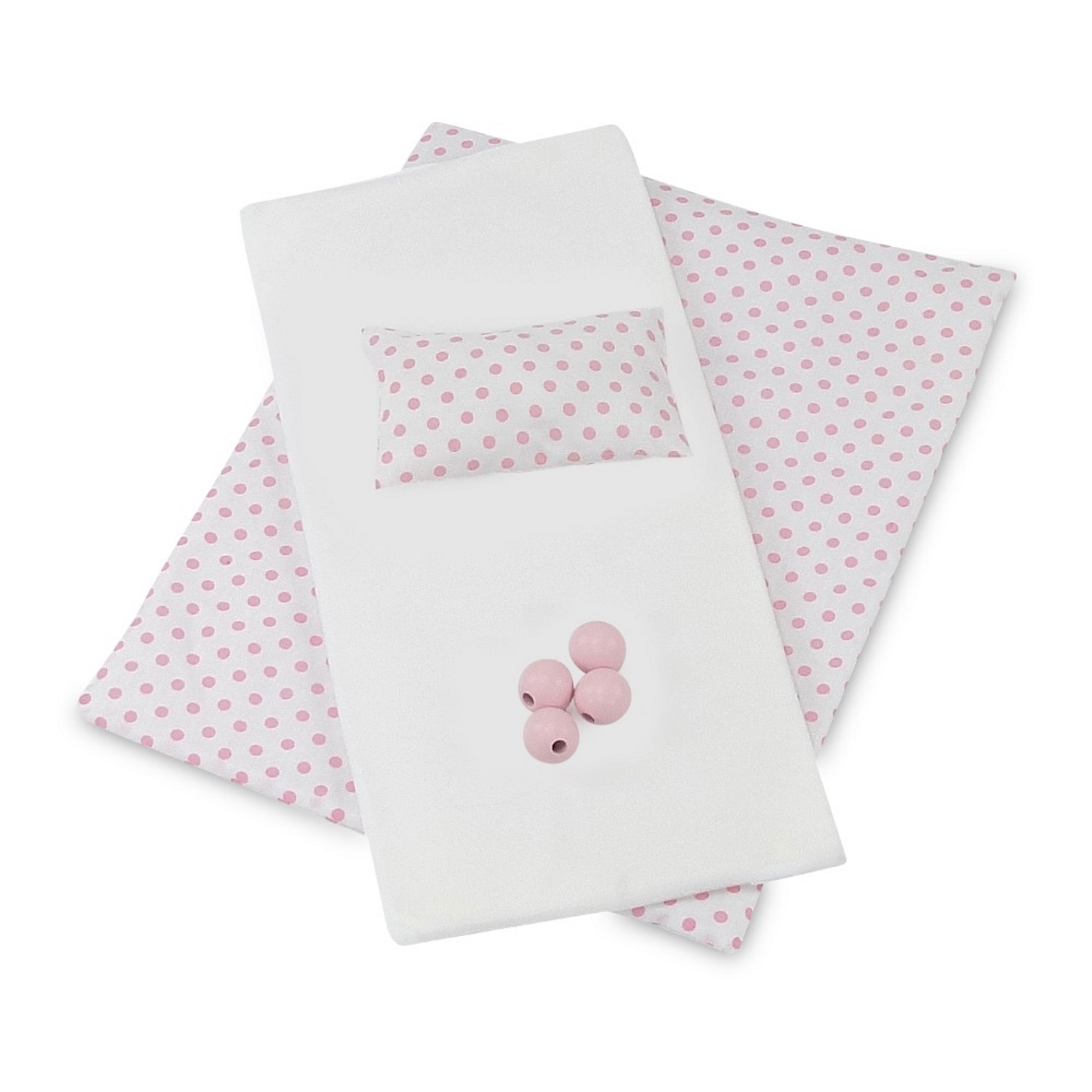 Emily Rose 18 Inch Doll Bed Furniture | Pink and White Stackable 18