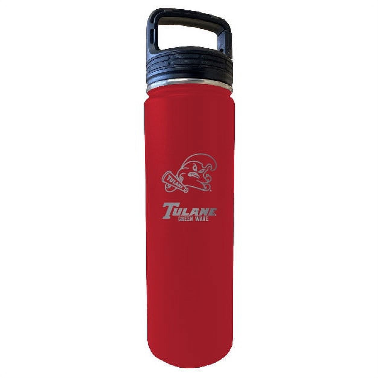 Tulane University Green Wave 32 Oz Engraved Choose Your Color Insulated Double Wall Stainless Steel Water Bottle Tumbler