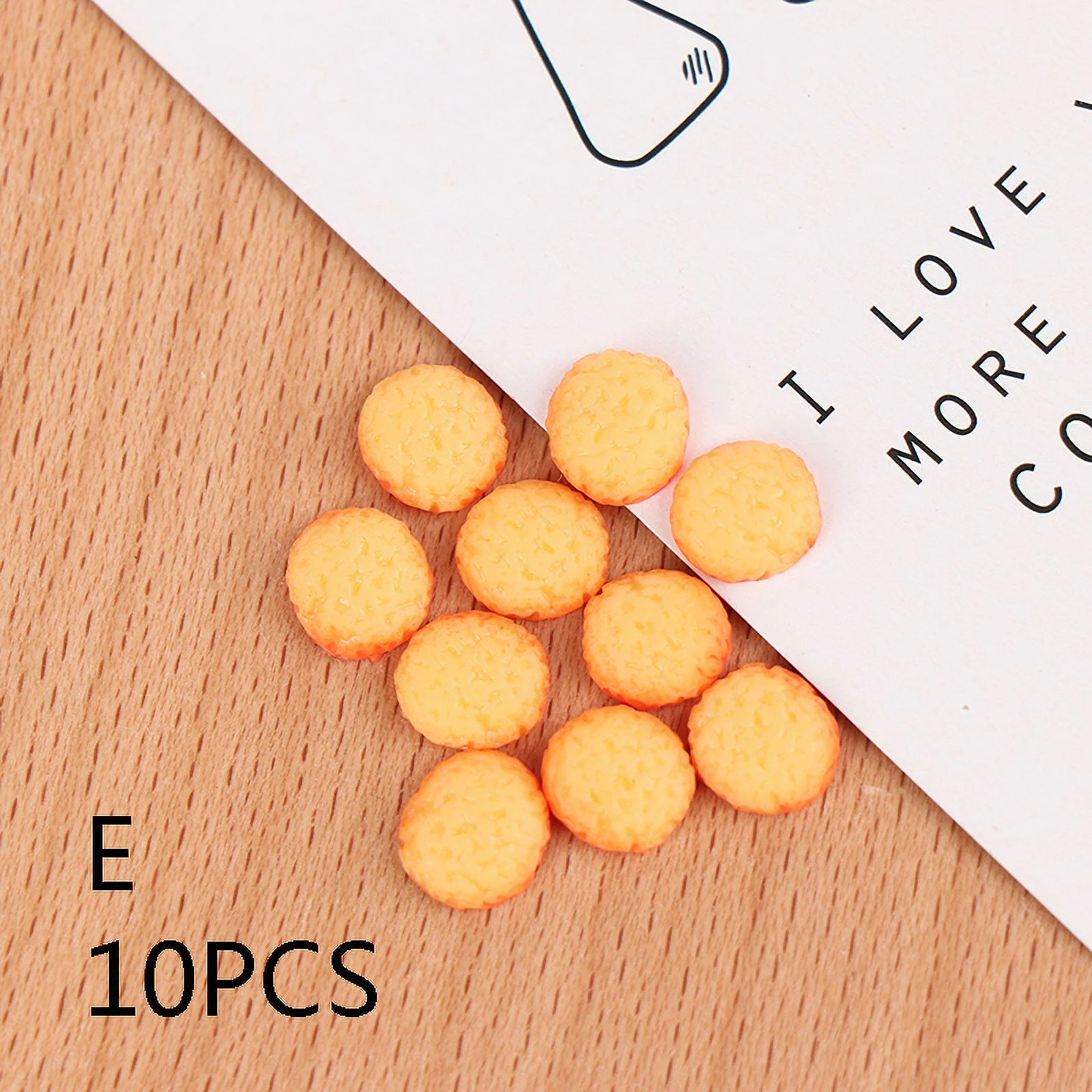 Buytra 10Pcs/Set Dollhouse Simulation Miniature Cookie cookie Kitchen Food Toy