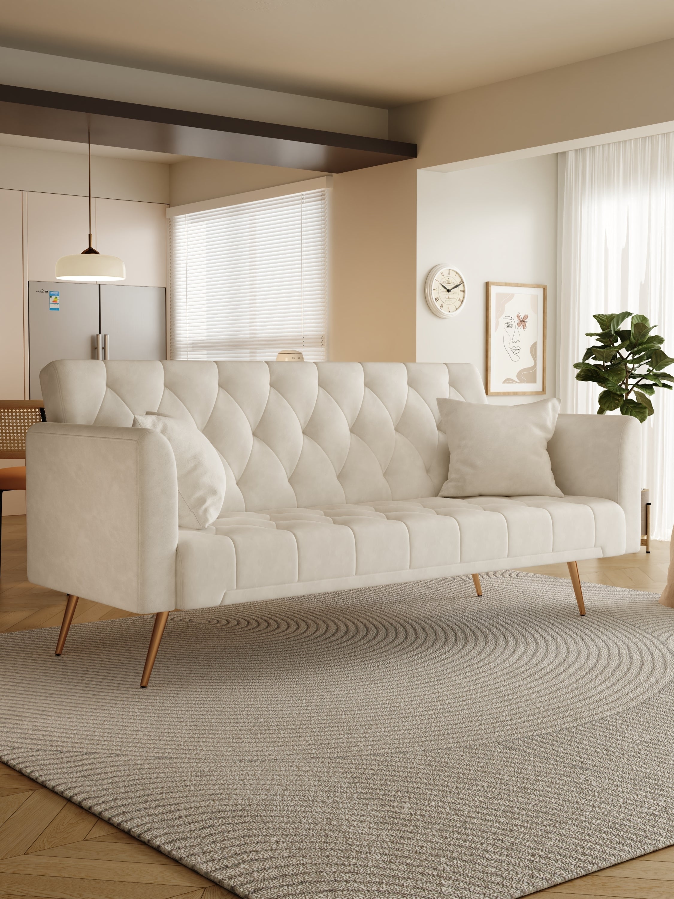 Norse Convertible Sofa Bed- Beige