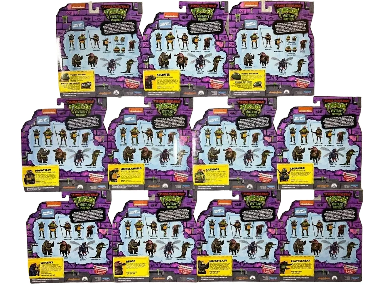 TEENAGE MUTANT NINJA TURTLES MUTANT MAYHEM COMPLETE SET OF 11