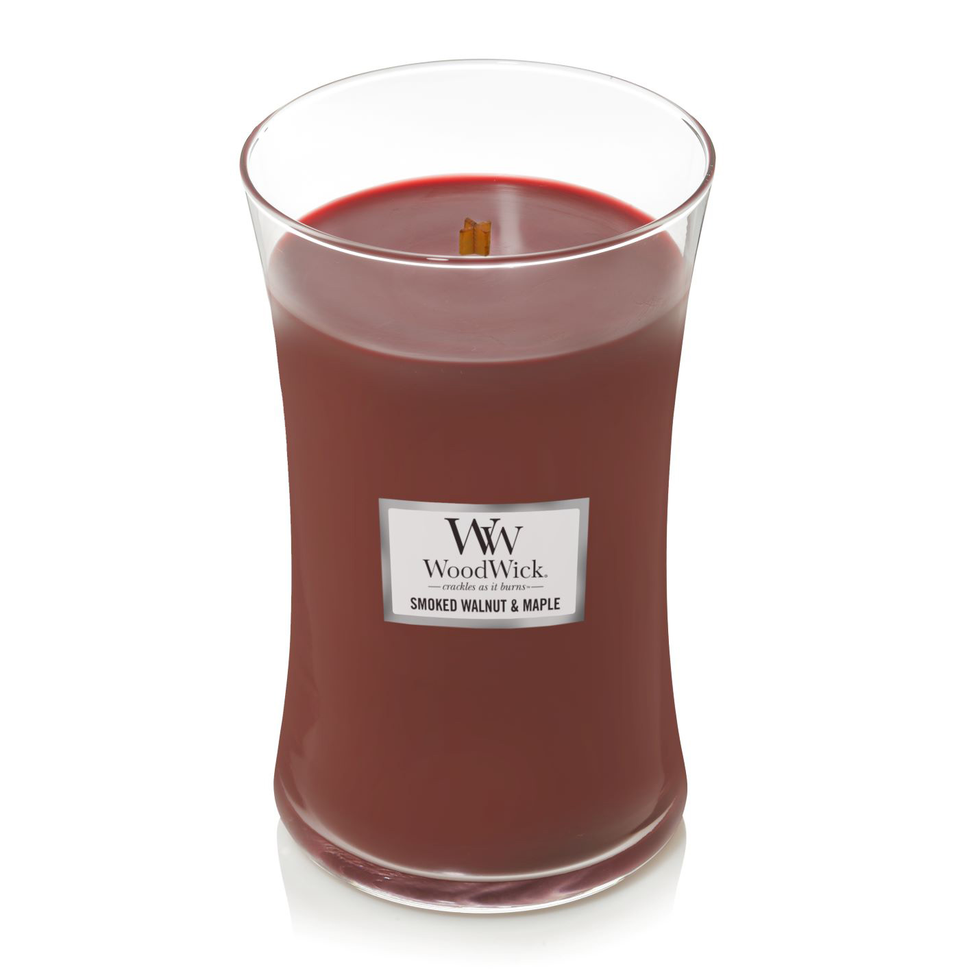 WoodWick Smoked Walnut & Maple - Large Hourglass Candle