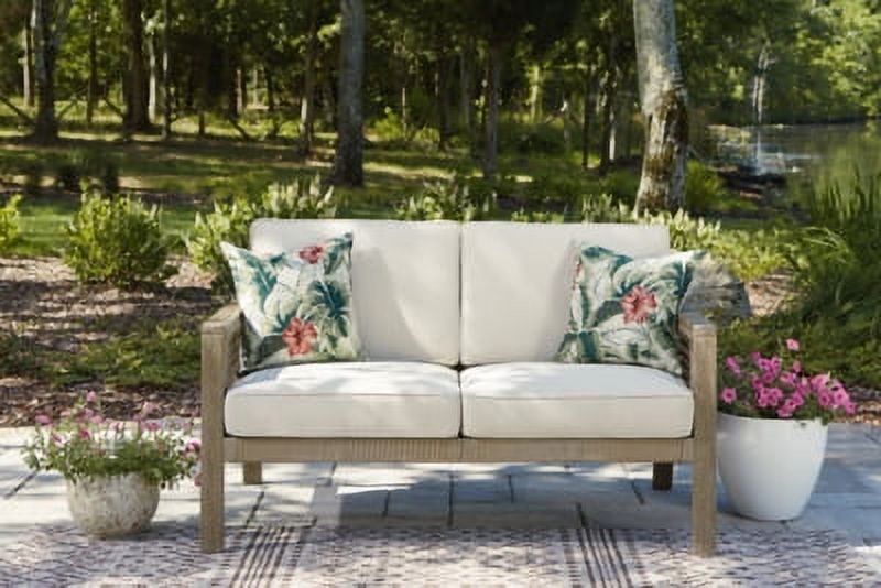 Signature Design by Ashley Casual Barn Cove Loveseat with Cushion  Brown