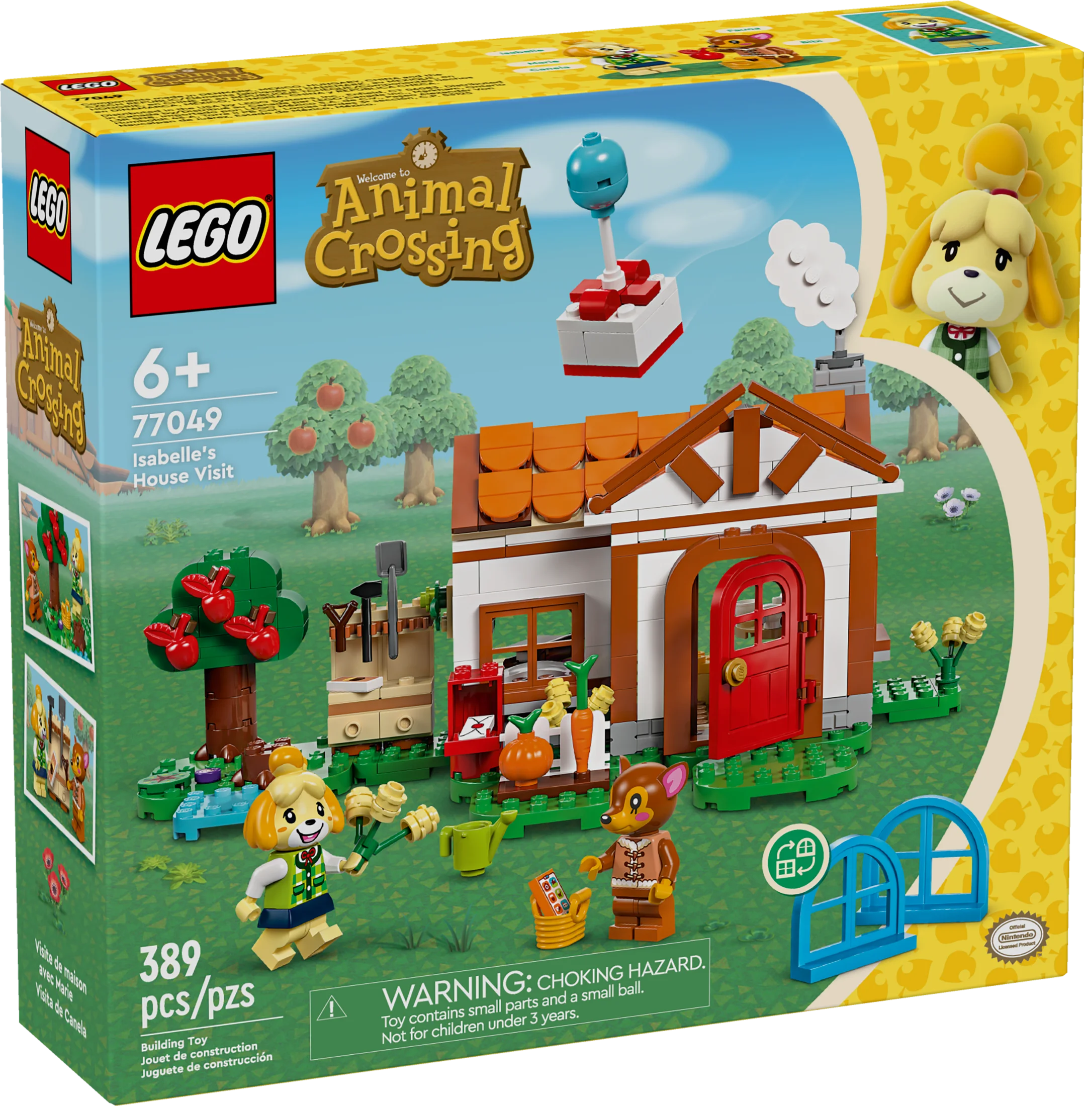 LEGO Animal Crossing Isabelle’s House Visit, Buildable Creative Toy for Kids, Includes Fauna and more Animal Crossing Toy Figures, Video Game Toy, Birthday Gift for Girls and Boys Ages 6 and Up, 77049