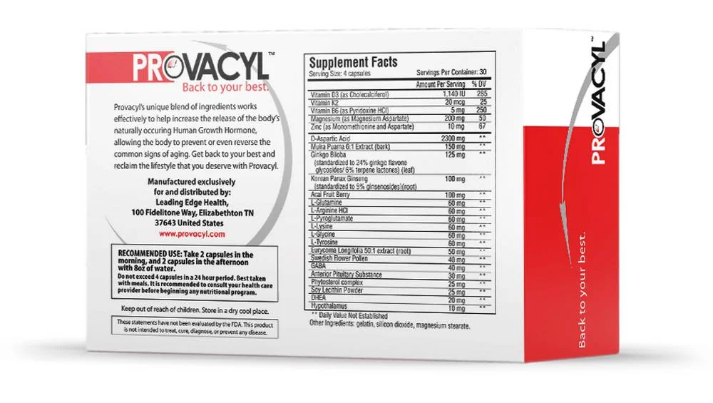 Provacyl Mens Daily Formula For Optimal Health & Carnal Fitness 120 Tab (2 Pack)