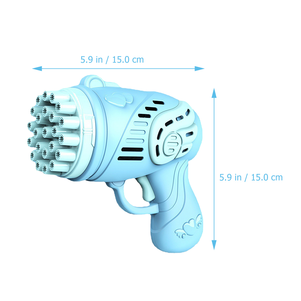 Tinksky Bubble Shooter Gatling Machine 23 Hole Bubble Machine Kid Bubble Blower Toy