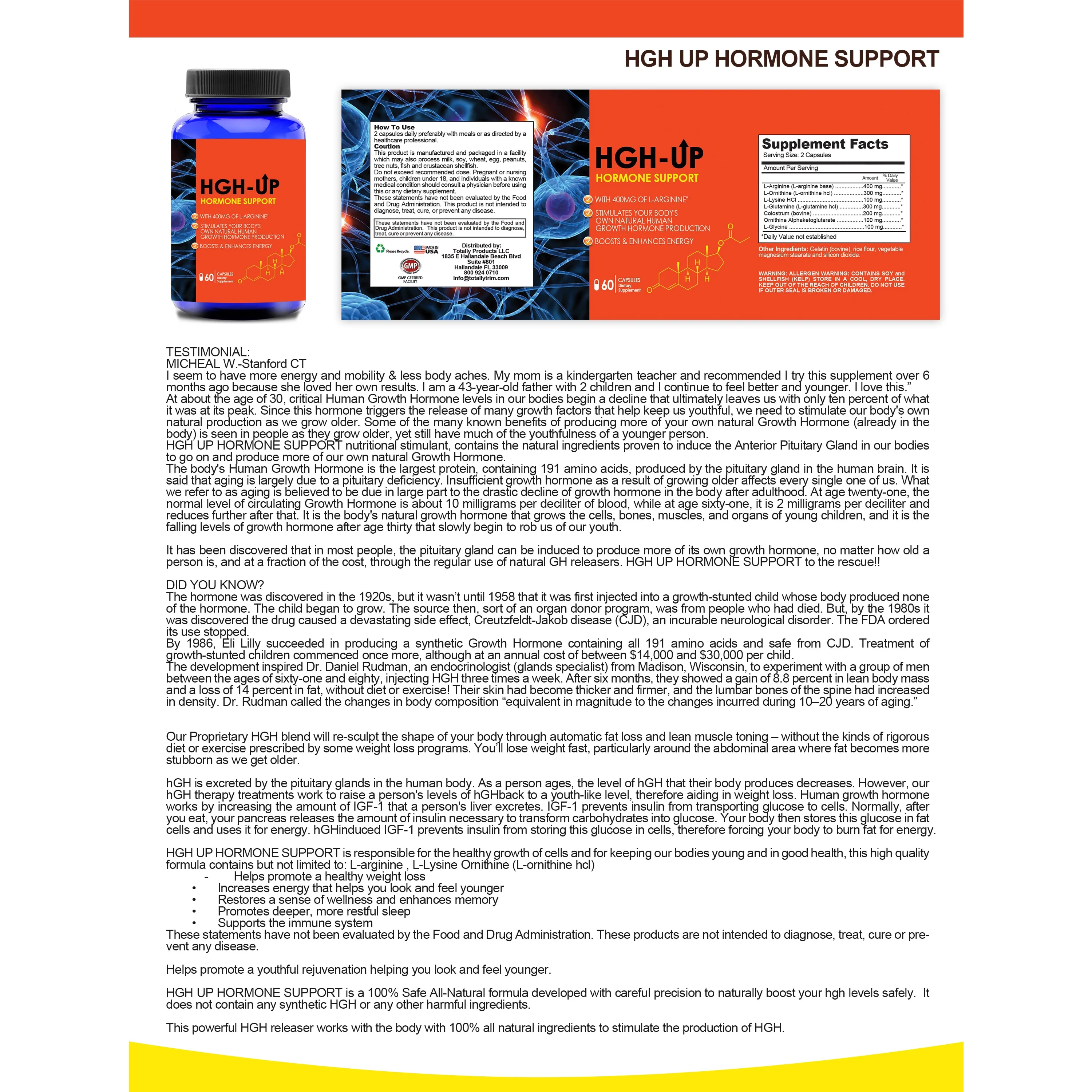 HGH UP Advanced Natural Hormone Helper