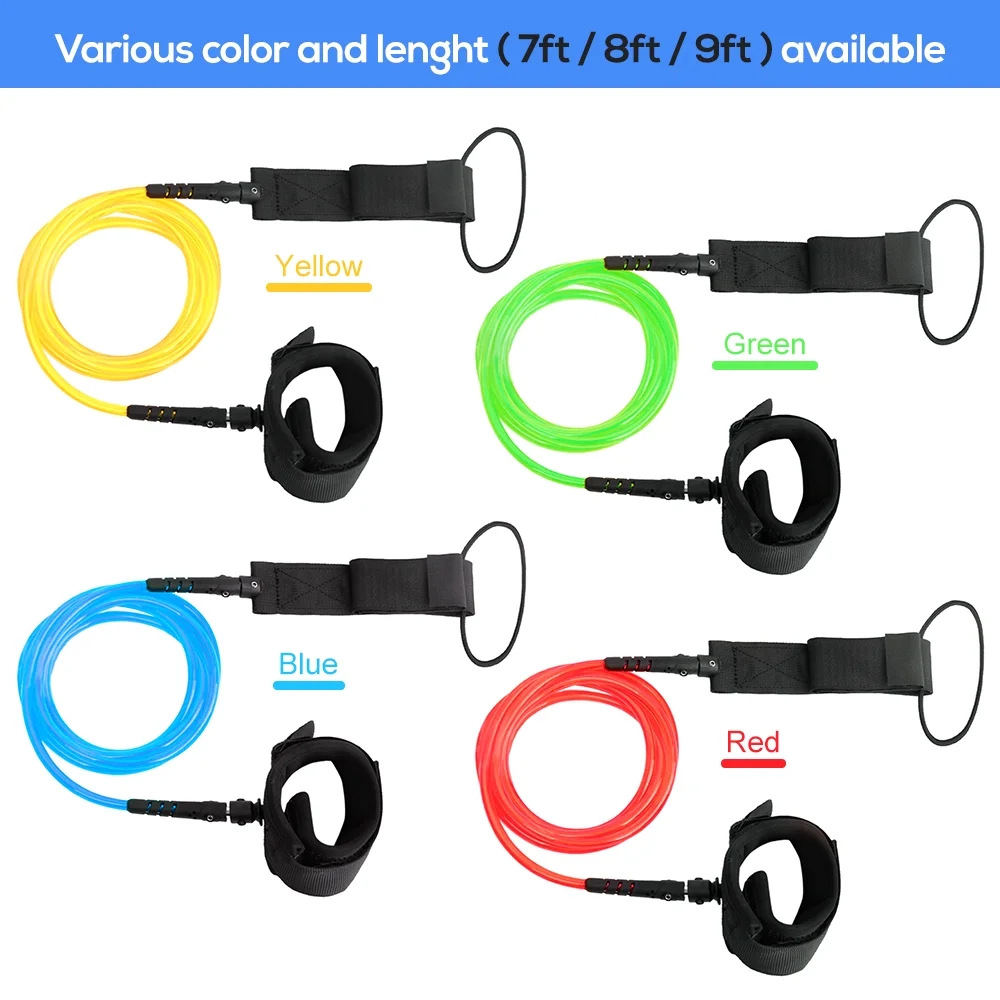 ametoys Surfboard Leash Surf Leash Paddle Board Leash for Short Board Long Board Paddle Board