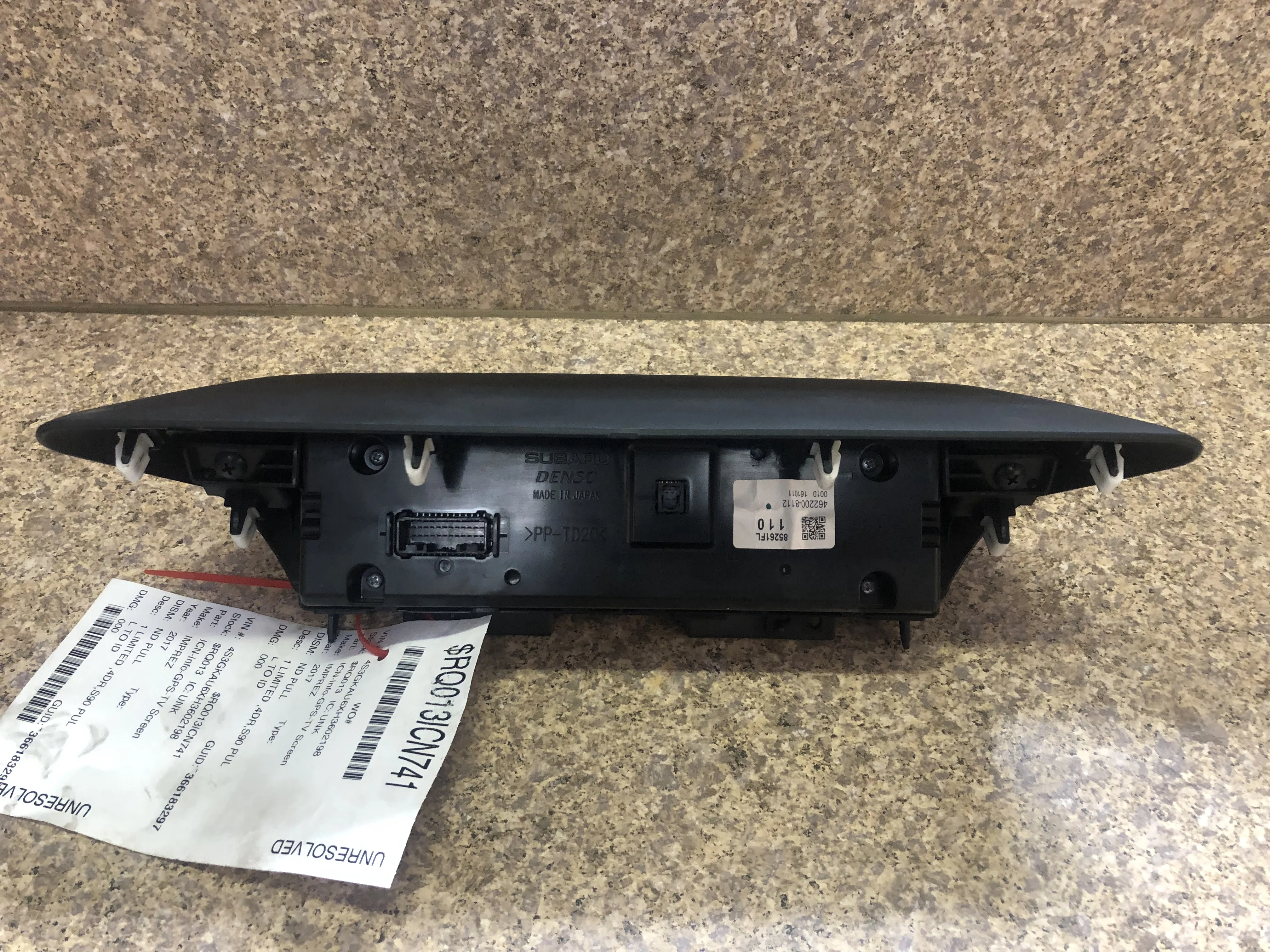 Pre-Owned 17 Subaru Impreza Information Display Screen w/ Clock & Temperature OEM LKQ (Good)