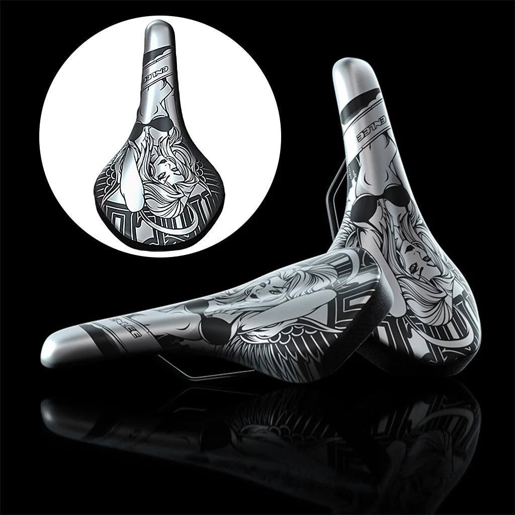 Comfortable Bike Saddle Seat PU Leather with Ergonomic Waterproof Cycling Cushion Mountain Bike indoor e outdoor Accessories ,