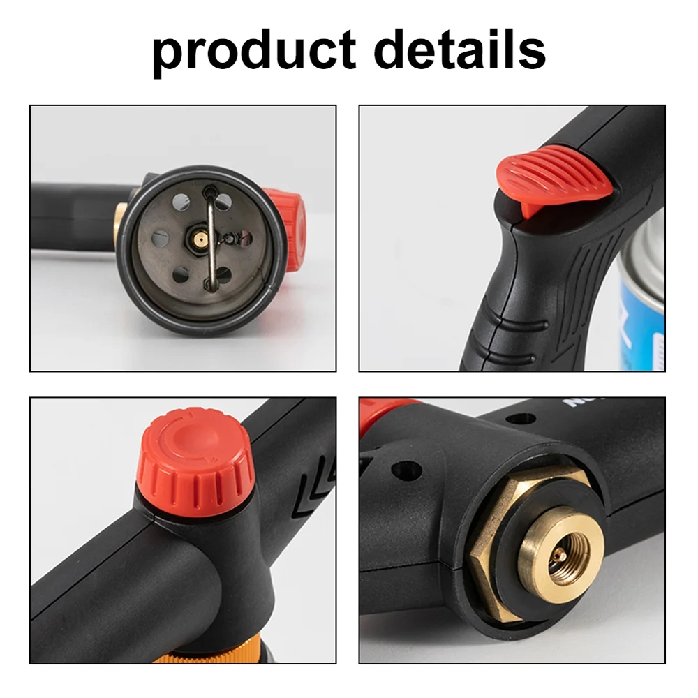 Arealer High Power Camping Handheld GasTorch Portable Burners Charcoal Burning Tool Picnic BBQ Cooking Flamethrower