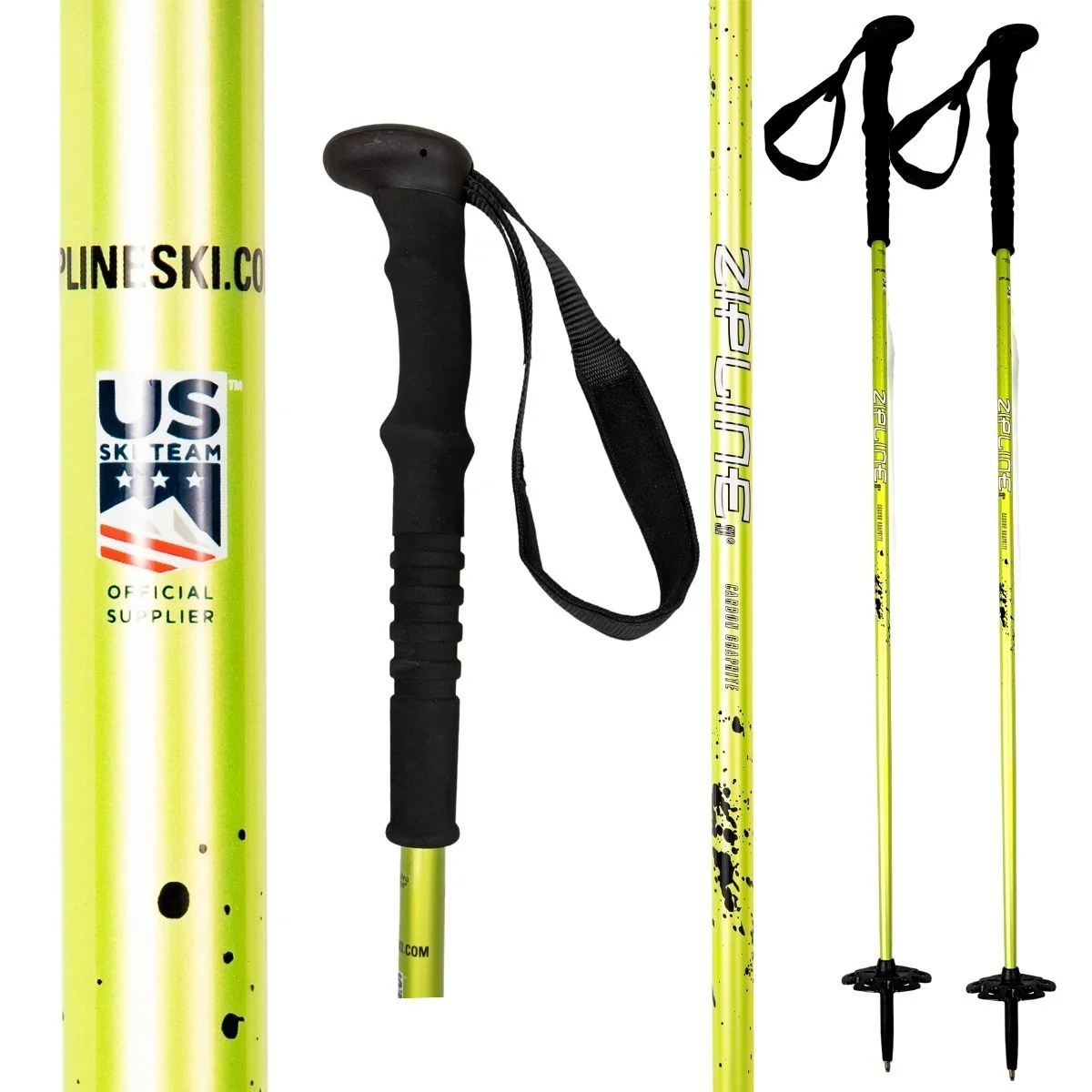 Zipline Blurr XT Graphite Composite Ski Poles