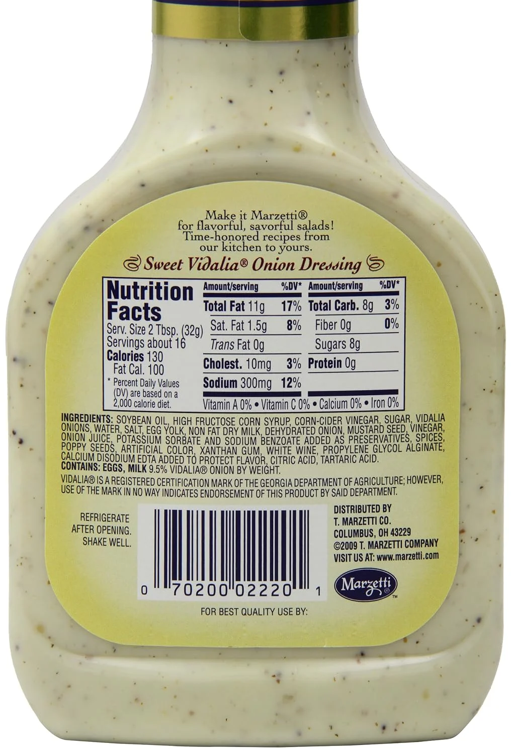 Sweet Vidalia Onion, 16 Ounce (Pack Of 6)