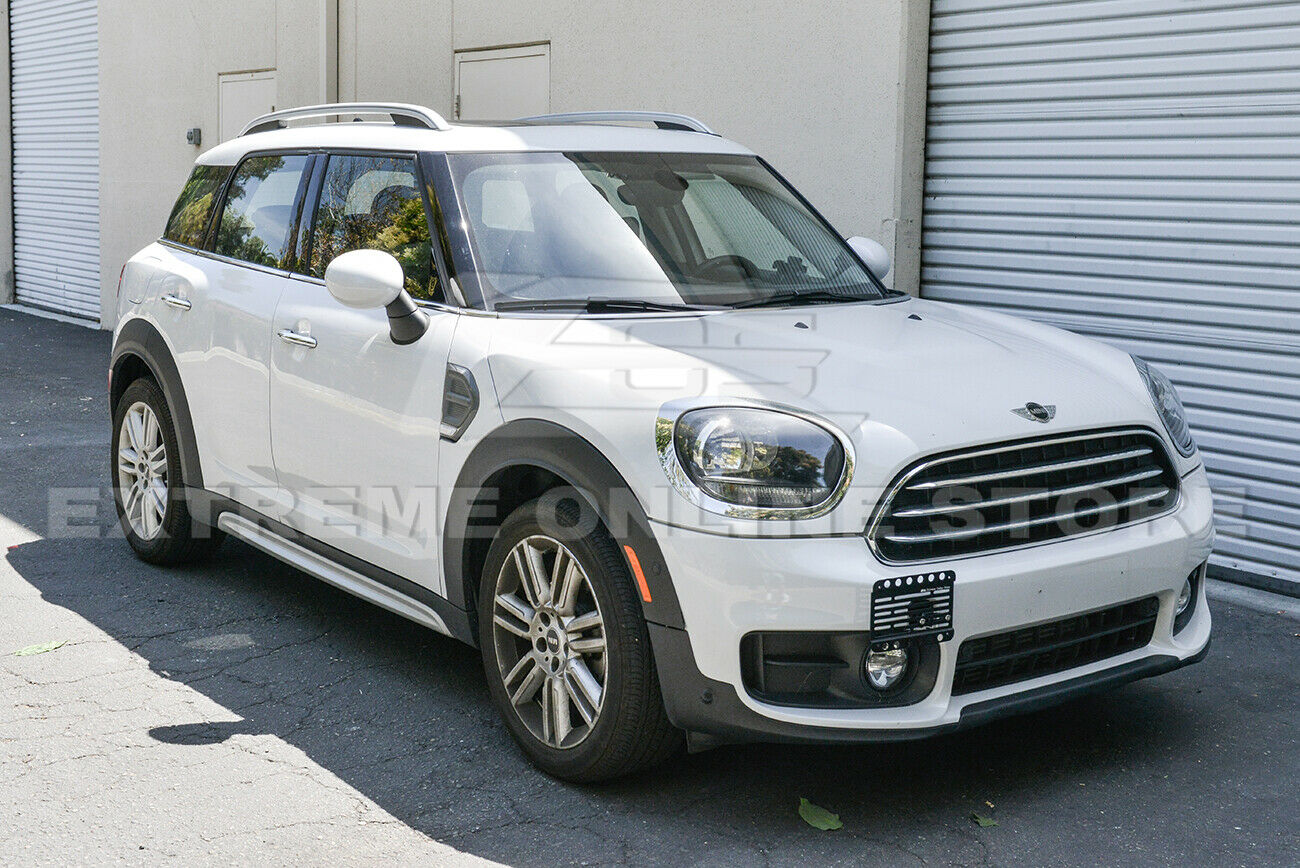 Extreme Online Store Replacement for 2017-Present Mini Cooper Countryman F60 | EOS Plate Version 1 Front Bumper Tow Hook License Relocator Mount Bracket Tow-428 (Mid Size)&nbsp;