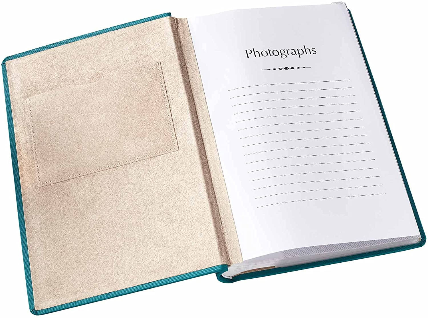 Old Town Fabric Cover Single Photo Album (Teal)