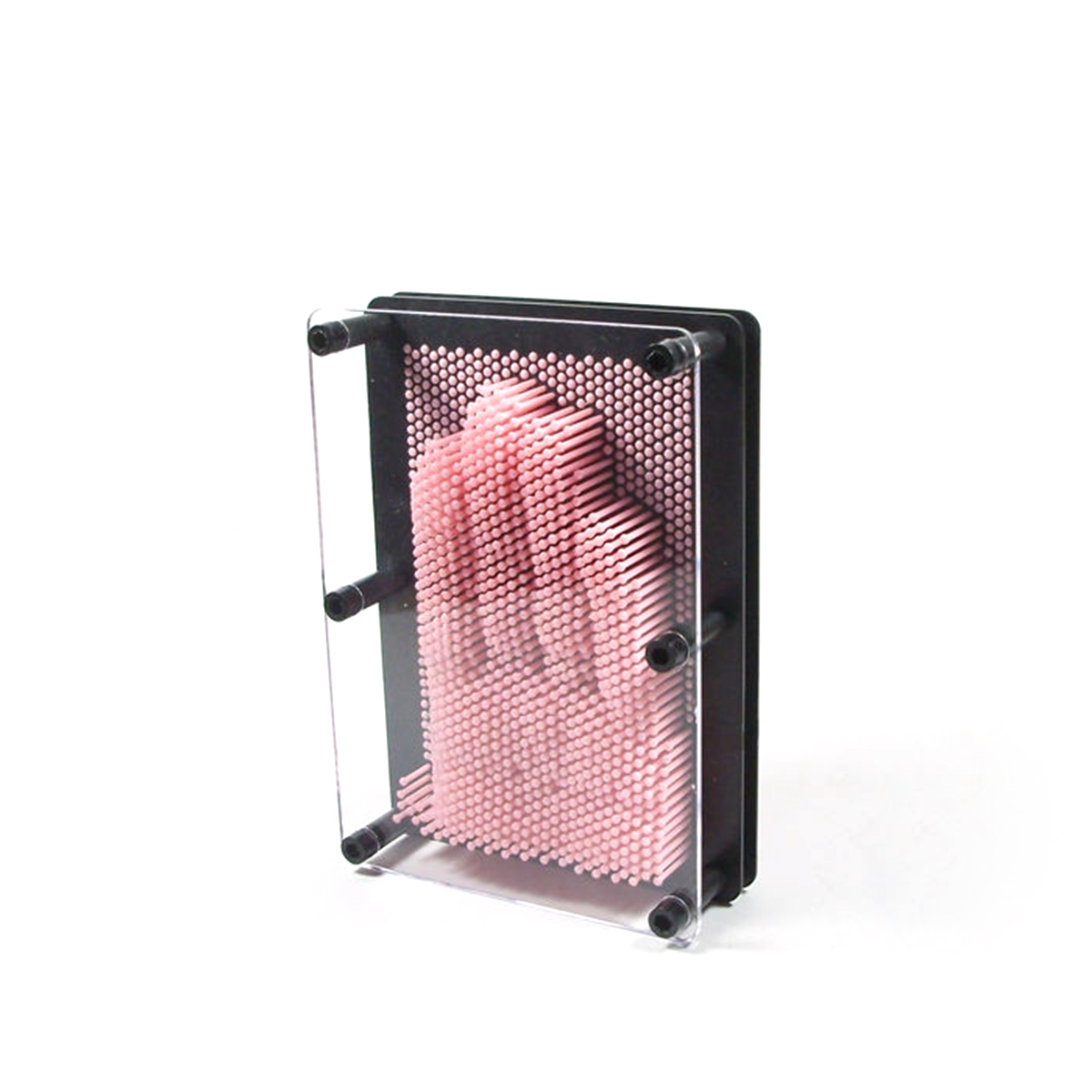 12.5x9.5x5.5cm Funny Pinart 3D Clone Shape Pin Art Impression Board Variety Colorful Needle  Palm Model (Random Color)