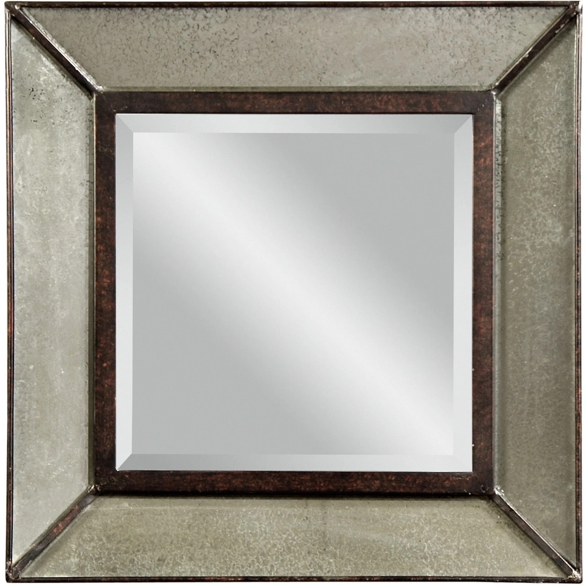 Bassett Mirror M3301BEC Edinborough Wall Mirror - Antique Mirror