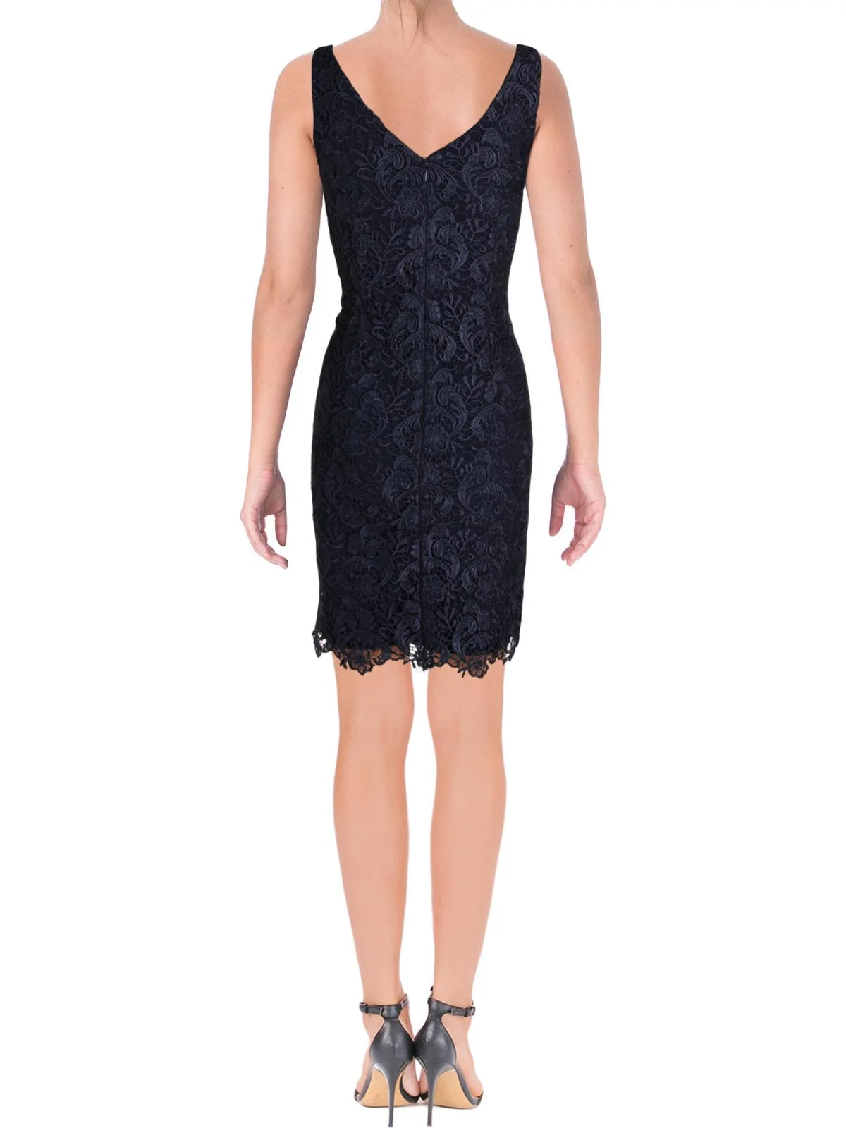 Lauren Ralph Lauren Womens Lace Party Cocktail Dress