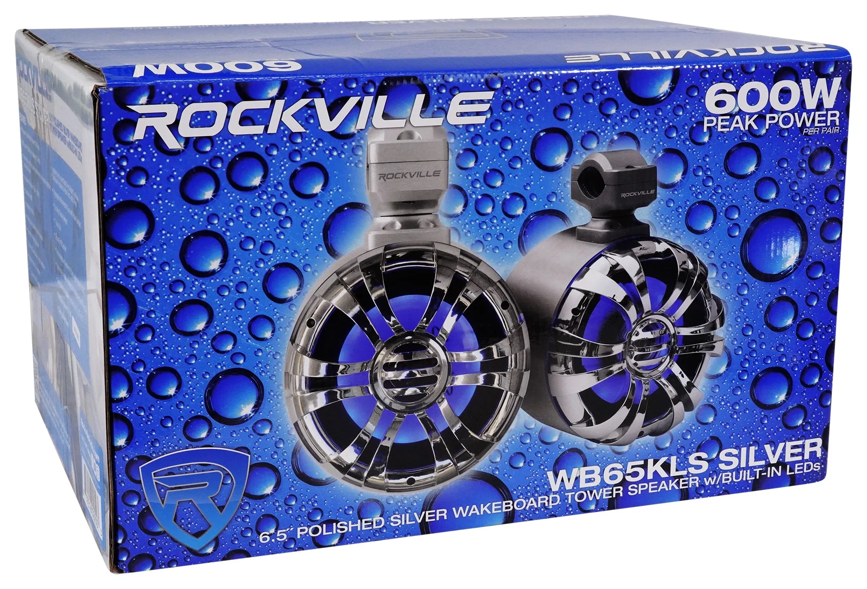 (4) Rockville WB65KLS SILVER 6.5