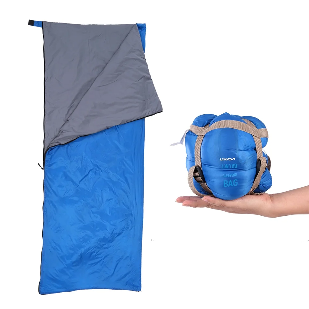 Lixada 190 * 75cm Outdoor Envelope Sleeping Bag Camping Travel Hiking Multifunction Ultra-light 680g
