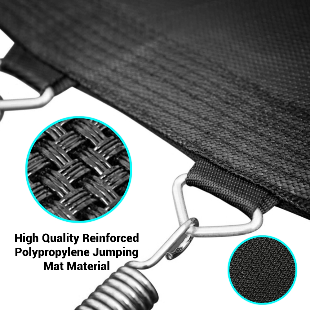 SereneLife SLTRA10BL - Home Backyard Sports Trampoline - Large Outdoor Jumping Fun Trampoline for Kids / Children, Safety Net Cage (10 ft.)