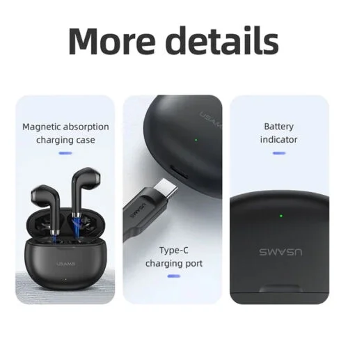 for Samsung Galaxy A30s Wireless Earbuds Bluetooth 5.3 Headphones with Charging Case,Wireless Earphones with Noise Cancelling Mic,IPX4 Waterproof Earphones,Touch Control - Black