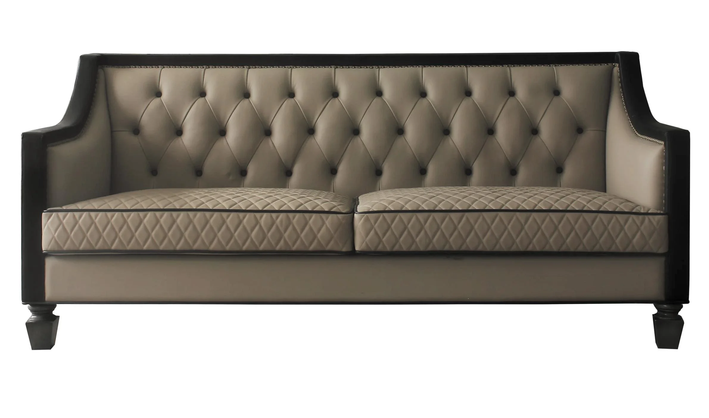 Transitional Tan Sofa by Acme House Beatrice 58815