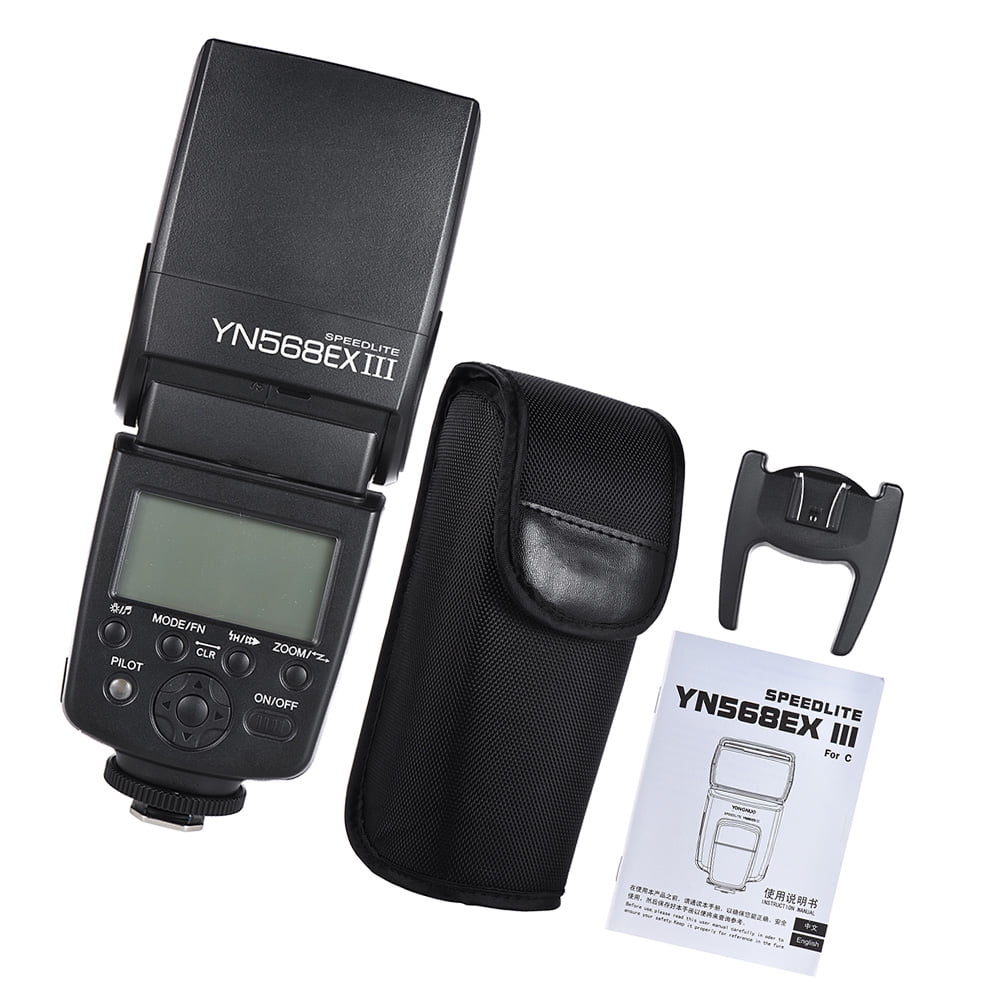 YN568EX III Wireless TTL Master/Slave Flash Speedlite with GN58 1/8000s High Speed Sync and USB Firmware Upgrade Capability for DSLR Camera Replacement