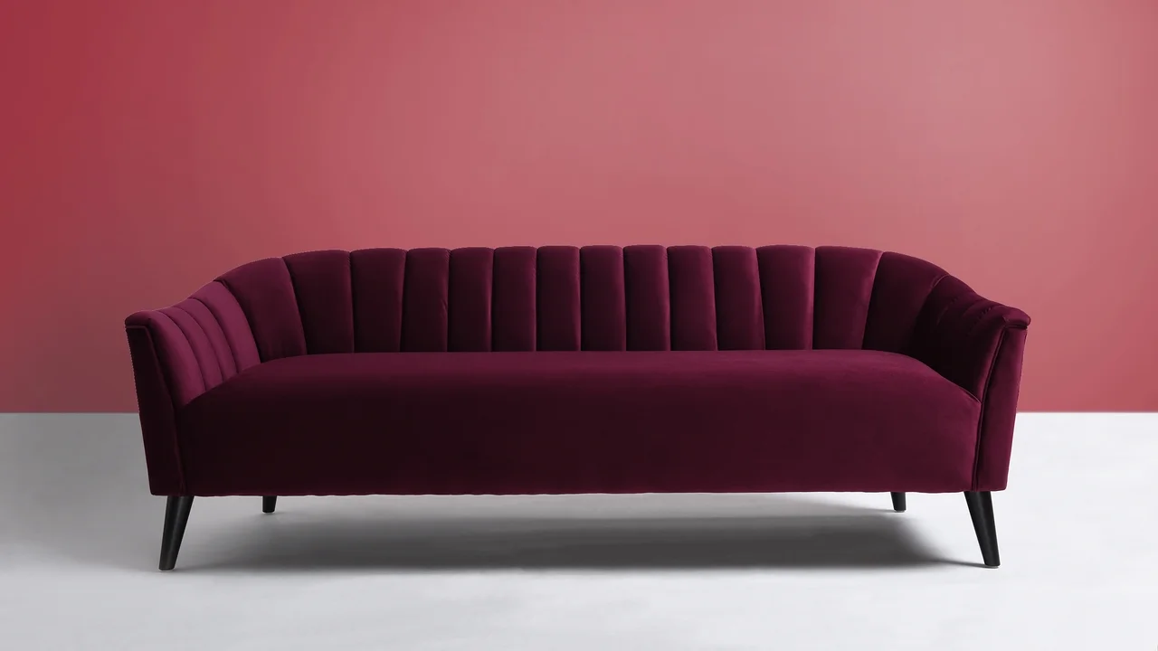 Sienna Accent Sofa Burgundy
