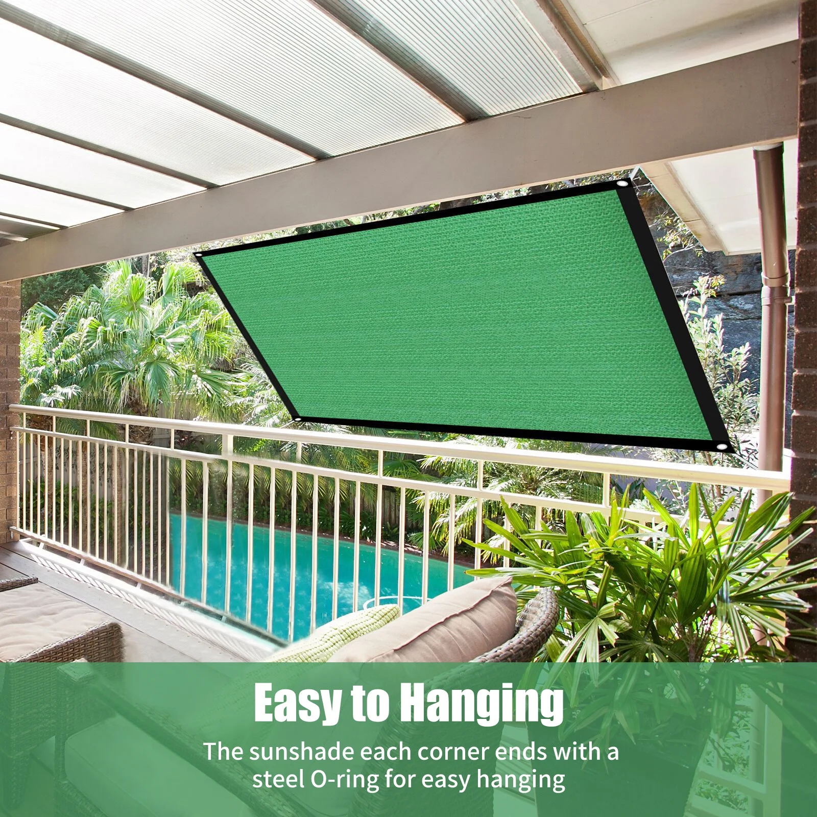 Walmeck Shade Net  Resistant Sun Shade Sail Canopy Garden Plant Shelter 3 X 4M Breathable Greenhouse Cover for Outdoor Patio Garden Backyard Activities