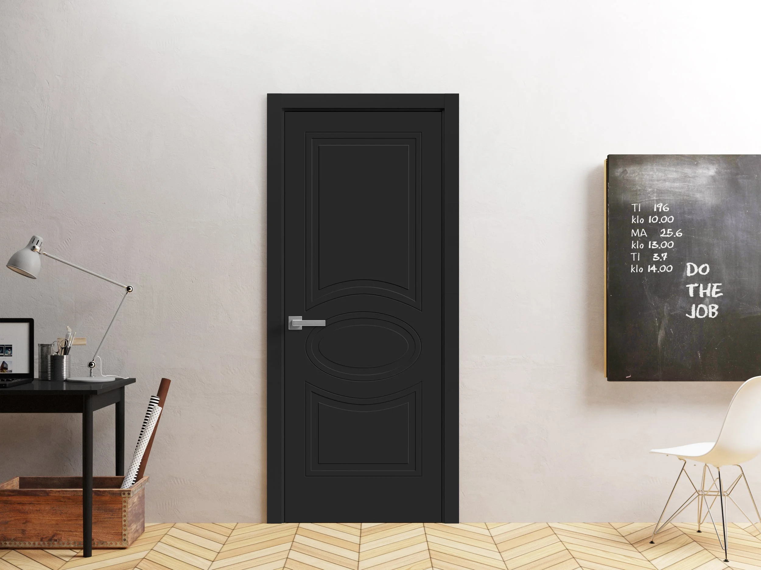 Interior Solid French Door 36