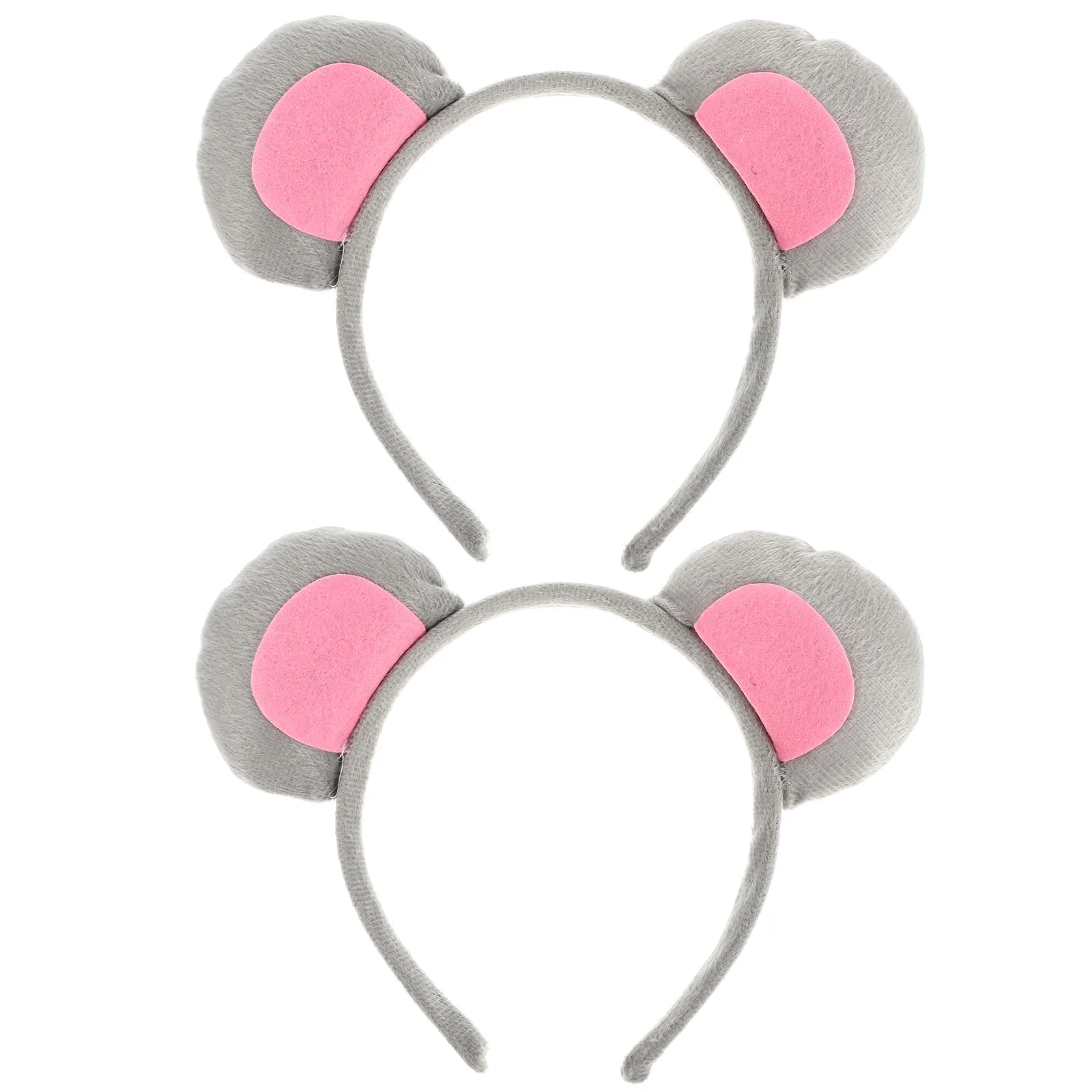 NICEXMAS 6 pcs  Children Mouse Ear Hair Performance Headdress Adorable Children Hair Accessories (Grey)