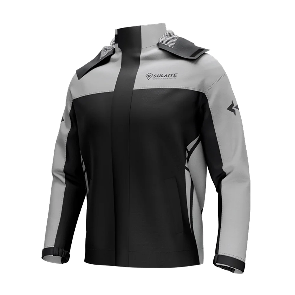 SULAITEWaterproof Motorcycle Rain Suit Men Women Cycling Rain Gear Jacket and Pants with Storage Bag