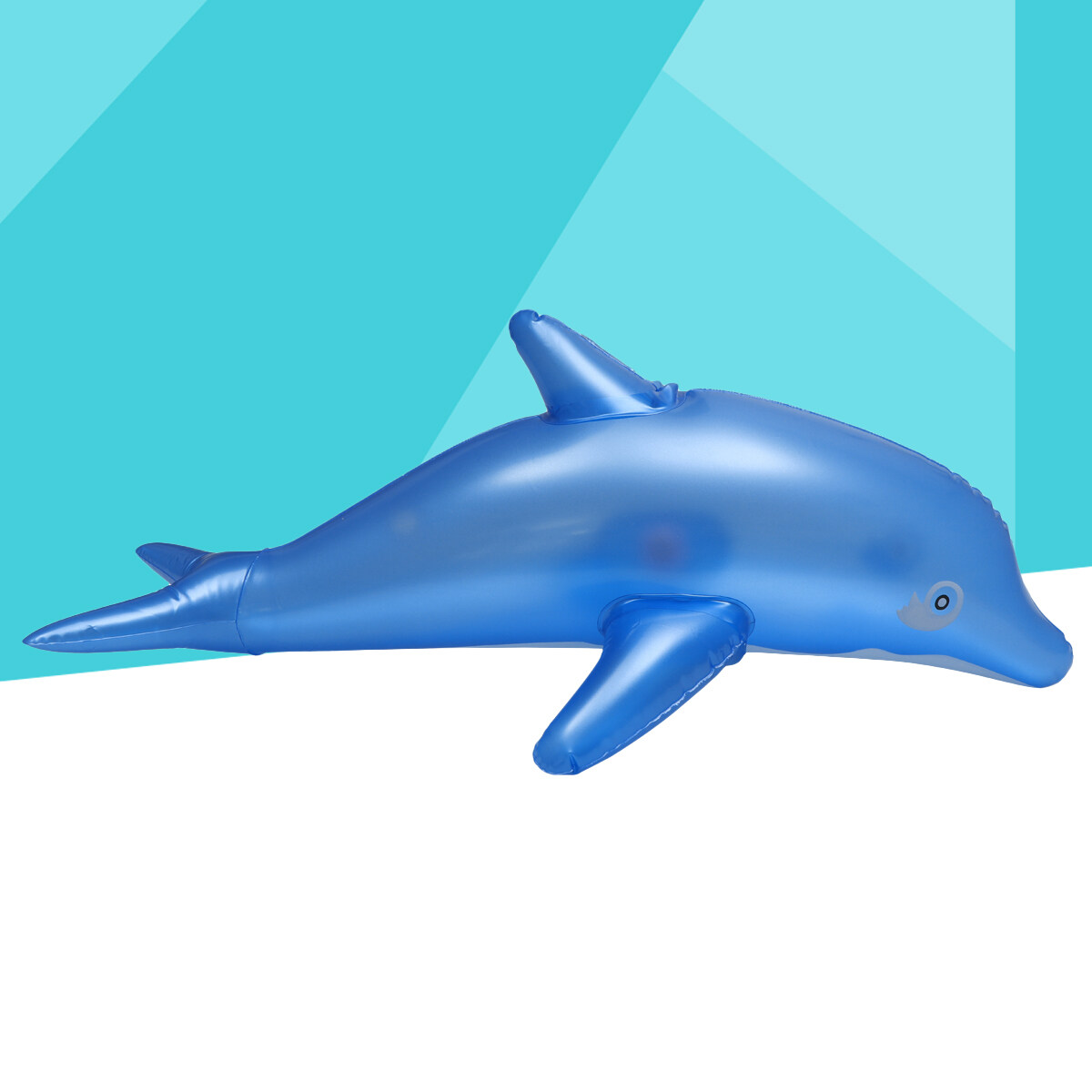 Etereauty Inflatable Dolphin Blow Up Bath Time Toy Swimming Pool Beach Toy Party Favor Gift(Blue)