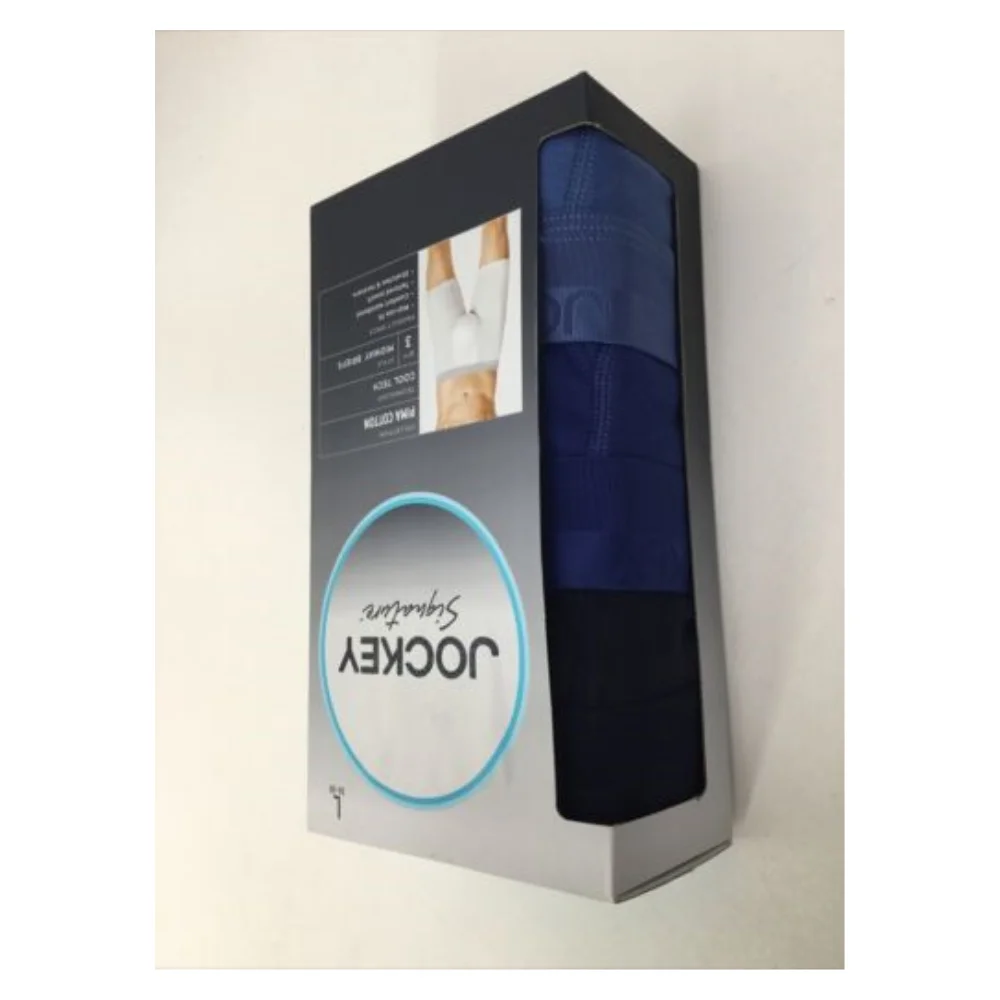 Jockey Signature Men's Underwear Midway Briefs 3-Pack, Multicolor, Lg