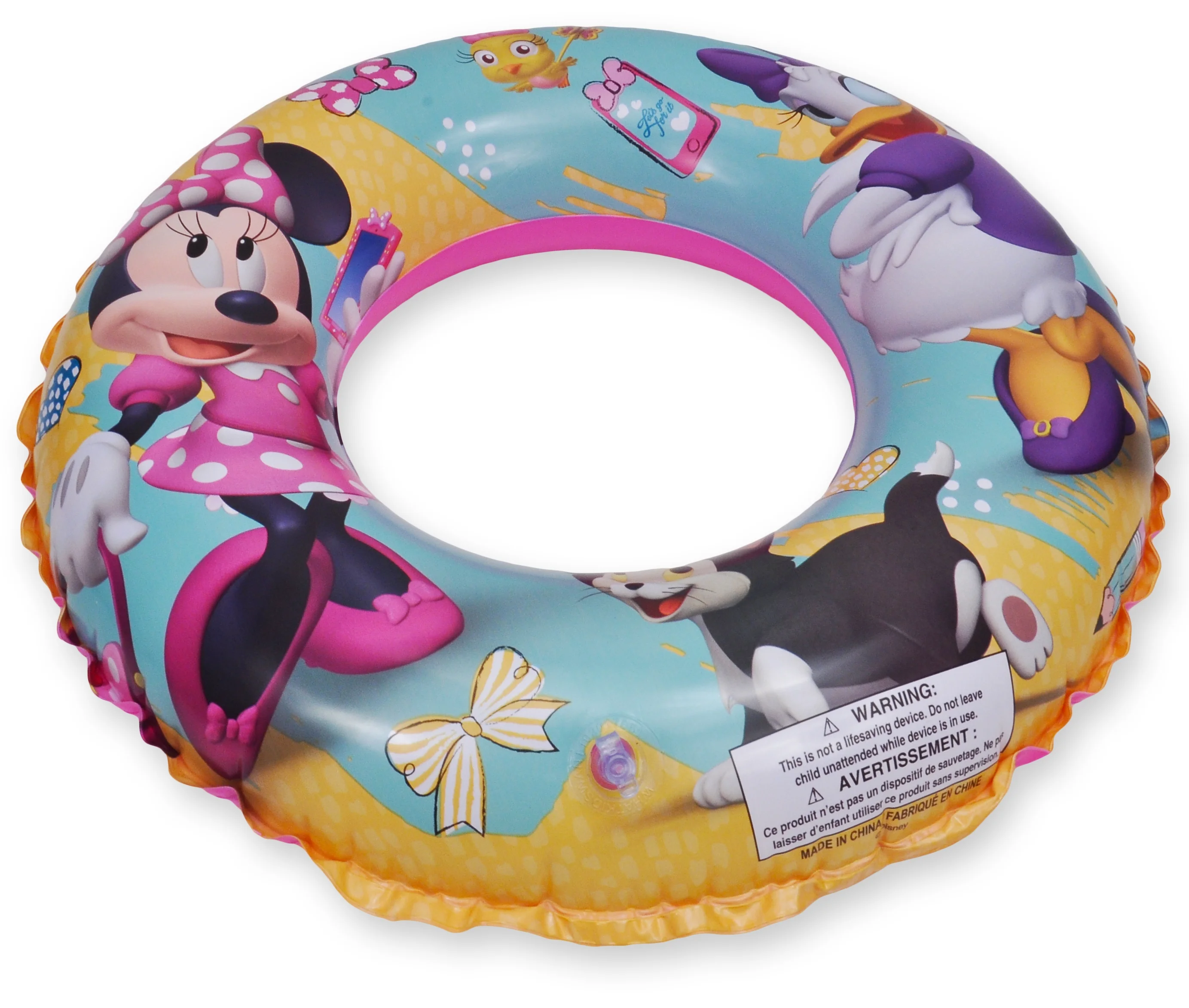 Disney Girls Minnie Mouse Daisy Inflatable Swim Ring 17.5