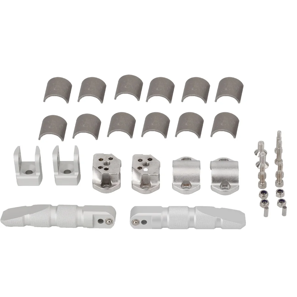 For Harley Breakout FXSB / FXBRS 114 / Cross Bones / CVO (All Models) ALL Years Universal Motorcycle 360 Rotatable Highway Crash Bar Foot Pegs