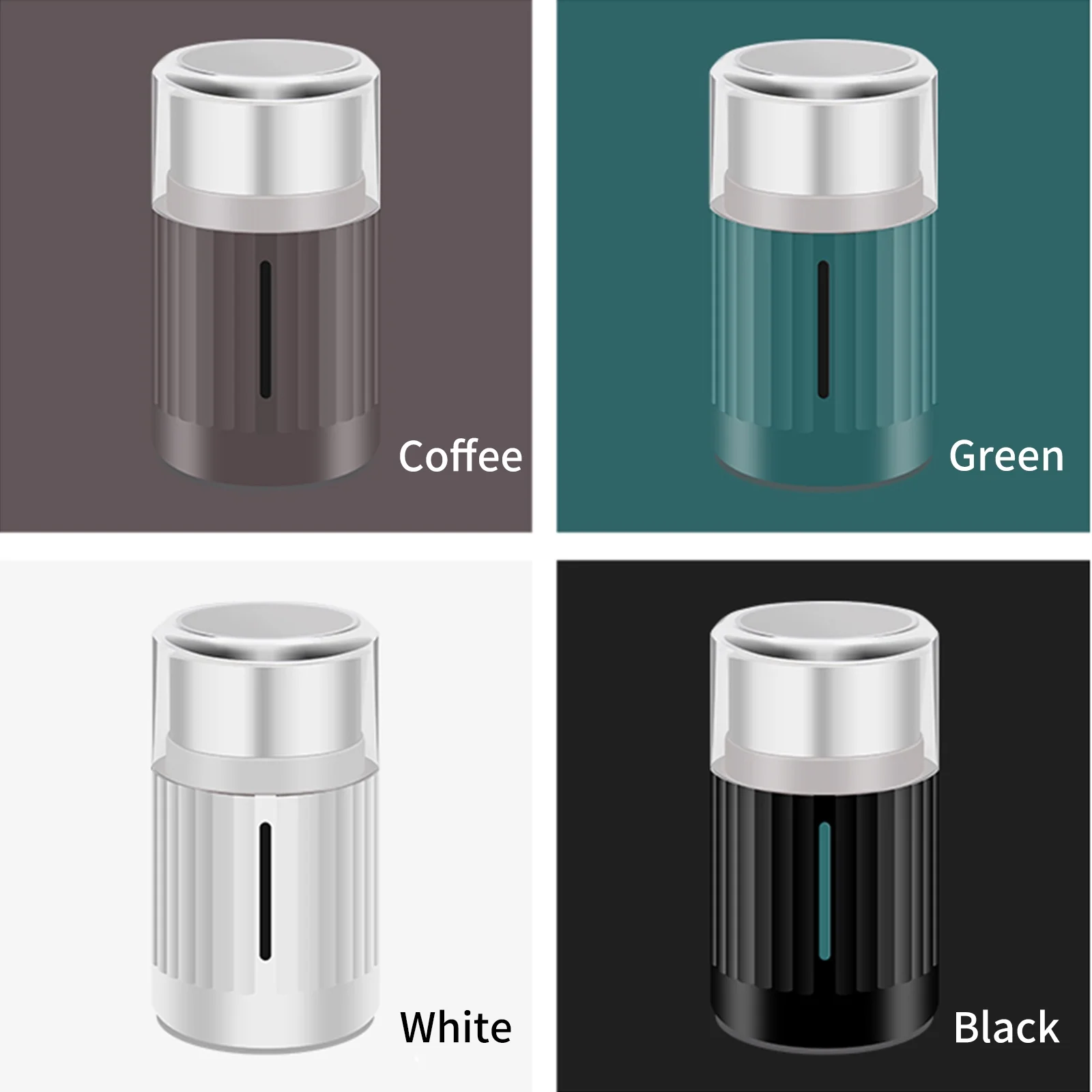 Anself Electric Coffee Grinder Large Capacity Stainless Steel Electric Coffee Bean Grinder 200W Grain Mill for Spices Nuts Grains Dry Herb